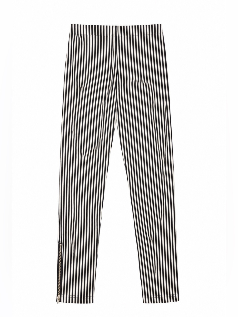 Joseph Ribkoff | S | Striped Black & White Slim Ankle Pants - Picture 2 of 4